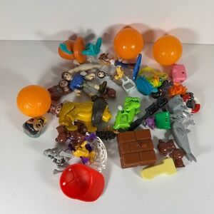 Mixed Fast Food Toy Lot Disney Woody Lion Dinosaur McDonalds Basketballs